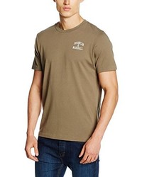 olivgrünes T-Shirt mit einem Rundhalsausschnitt von Franklin & Marshall
