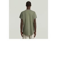 olivgrünes T-Shirt mit einem Rundhalsausschnitt von G Star