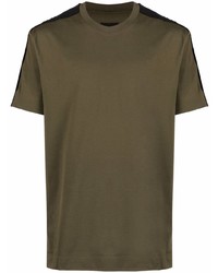 olivgrünes T-Shirt mit einem Rundhalsausschnitt von Givenchy