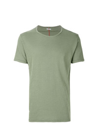 olivgrünes T-Shirt mit einem Rundhalsausschnitt von Homecore