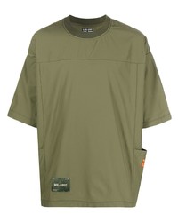 olivgrünes T-Shirt mit einem Rundhalsausschnitt von Izzue