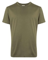 olivgrünes T-Shirt mit einem Rundhalsausschnitt von Kent & Curwen
