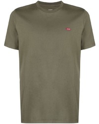olivgrünes T-Shirt mit einem Rundhalsausschnitt von Levi's