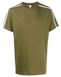 olivgrünes T-Shirt mit einem Rundhalsausschnitt von Loewe