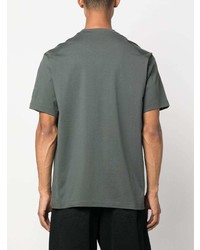 olivgrünes T-Shirt mit einem Rundhalsausschnitt von Y-3