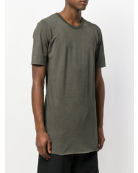 olivgrünes T-Shirt mit einem Rundhalsausschnitt von 10Sei0otto