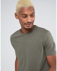 olivgrünes T-Shirt mit einem Rundhalsausschnitt von Asos