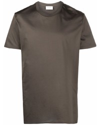 olivgrünes T-Shirt mit einem Rundhalsausschnitt von Low Brand