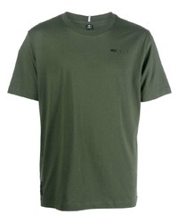 olivgrünes T-Shirt mit einem Rundhalsausschnitt von McQ