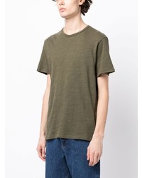 olivgrünes T-Shirt mit einem Rundhalsausschnitt von rag & bone