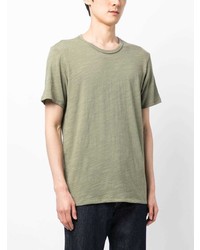 olivgrünes T-Shirt mit einem Rundhalsausschnitt von rag & bone