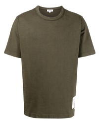 olivgrünes T-Shirt mit einem Rundhalsausschnitt von Norse Projects