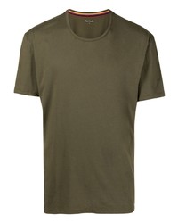 olivgrünes T-Shirt mit einem Rundhalsausschnitt von Paul Smith
