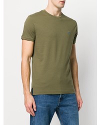 olivgrünes T-Shirt mit einem Rundhalsausschnitt von Vivienne Westwood
