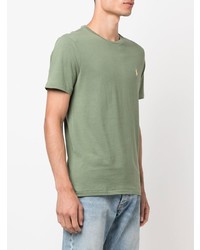 olivgrünes T-Shirt mit einem Rundhalsausschnitt von Polo Ralph Lauren