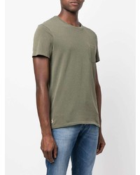 olivgrünes T-Shirt mit einem Rundhalsausschnitt von Polo Ralph Lauren