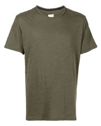 olivgrünes T-Shirt mit einem Rundhalsausschnitt von rag & bone