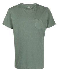 olivgrünes T-Shirt mit einem Rundhalsausschnitt von Ralph Lauren RRL