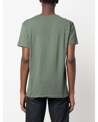 olivgrünes T-Shirt mit einem Rundhalsausschnitt von Ralph Lauren RRL
