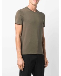 olivgrünes T-Shirt mit einem Rundhalsausschnitt von Tom Ford