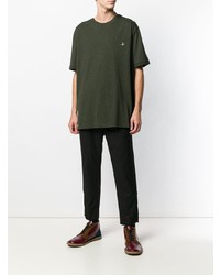 olivgrünes T-Shirt mit einem Rundhalsausschnitt von Vivienne Westwood