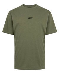olivgrünes T-Shirt mit einem Rundhalsausschnitt von Supreme