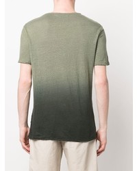 olivgrünes T-shirt mit einer Knopfleiste von Zadig & Voltaire