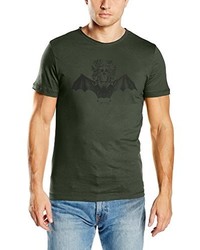 olivgrünes T-shirt von BLEND