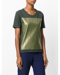 olivgrünes T-shirt von Fendi