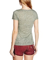 olivgrünes T-shirt von Gweih & Silk
