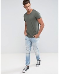 olivgrünes T-shirt von Jack and Jones