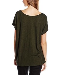 olivgrünes T-shirt von Lee