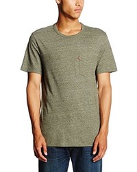 olivgrünes T-shirt von Levi's