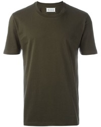 olivgrünes T-shirt von MM6 MAISON MARGIELA