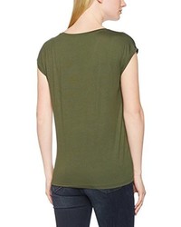 olivgrünes T-shirt von Pieces
