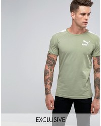 olivgrünes T-shirt von Puma