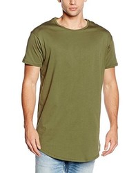 olivgrünes T-shirt von Sik Silk