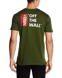 olivgrünes T-shirt von Vans