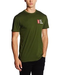 olivgrünes T-shirt von Vans