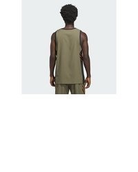 olivgrünes Trägershirt von adidas Performance