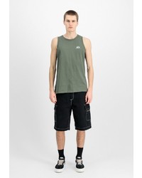 olivgrünes Trägershirt von Alpha Industries