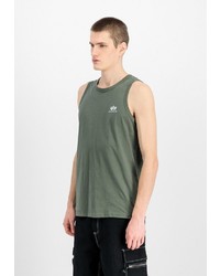 olivgrünes Trägershirt von Alpha Industries