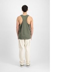 olivgrünes Trägershirt von Alpha Industries