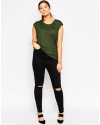 olivgrünes Trägershirt von Asos