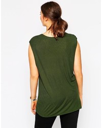 olivgrünes Trägershirt von Asos