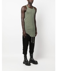 olivgrünes Trägershirt von Rick Owens