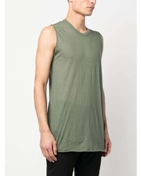 olivgrünes Trägershirt von Rick Owens