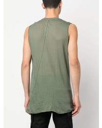 olivgrünes Trägershirt von Rick Owens