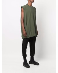 olivgrünes Trägershirt von Rick Owens