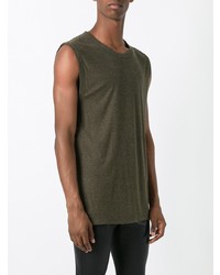 olivgrünes Trägershirt von T by Alexander Wang